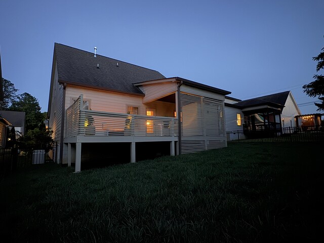 2617 Wendell Way, Chattanooga, TN 37421 - rear view of house featuring a balcony and a shingled roof
