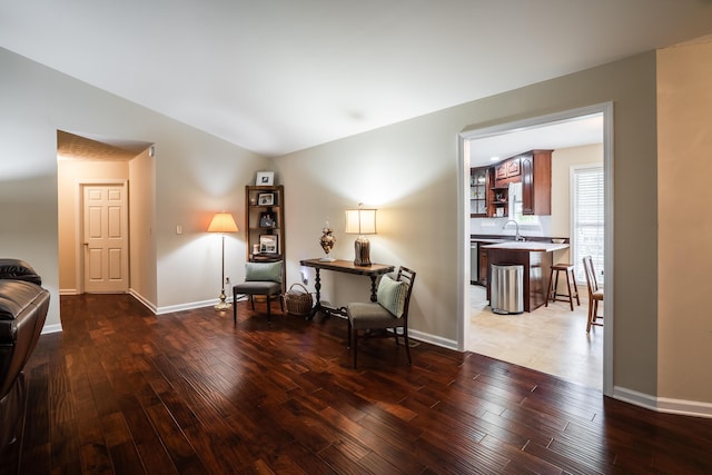 103 Paddle Wheel Ct, Cohutta, GA 30710 - living area with hardwood / wood-style floors and baseboards