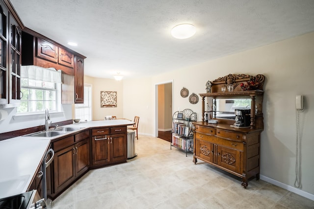 103 Paddle Wheel Ct, Cohutta, GA 30710 - kitchen featuring a sink, light flooring, light countertops, and baseboards