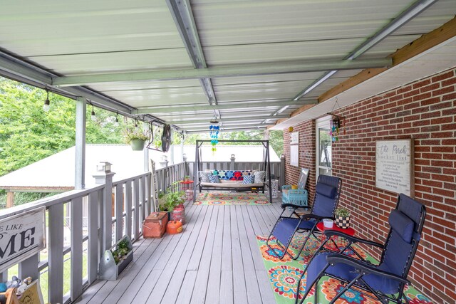 186 Mark Dr, Flintstone, GA 30725 - view of wooden deck