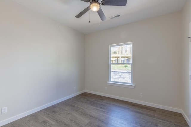4327 Cronan Dr, Cohutta, GA 30710 - spare room featuring wood finished floors and a ceiling fan