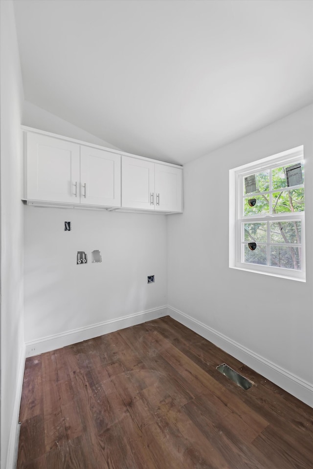 760 Keith Rd SE, Dalton, GA 30721 - washroom featuring dark wood-style floors, baseboards, and cabinet space