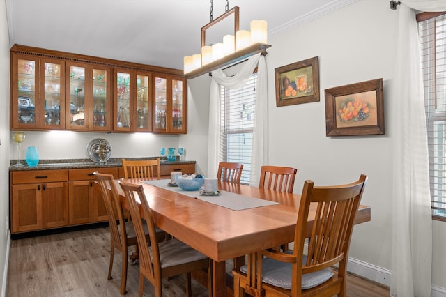 204 Chapman Ct, Lafayette, GA 30728 - dining room featuring light wood-style flooring, plenty of natural light, and crown molding