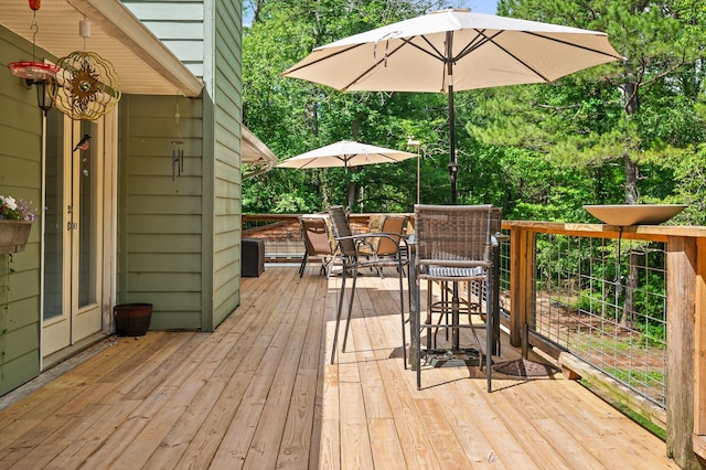 204 Chapman Ct, Lafayette, GA 30728 - deck with outdoor dining area