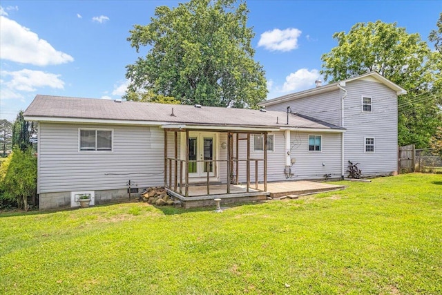 536 Sequatchie Ln, Sequatchie, TN 37374 - back of house with french doors