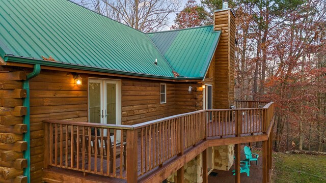 292 Log Cabin Ln Unit 14, Dunlap, TN 37327 - wooden deck featuring french doors