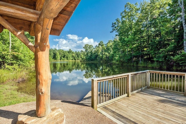 292 Log Cabin Ln Unit 14, Dunlap, TN 37327 - dock with a deck with water view and a wooded view