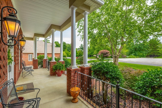 9548 Shadow Crossing Ln, Chattanooga, TN 37421 - view of covered porch