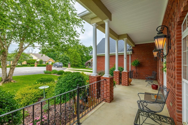 9548 Shadow Crossing Ln, Chattanooga, TN 37421 - view of covered porch