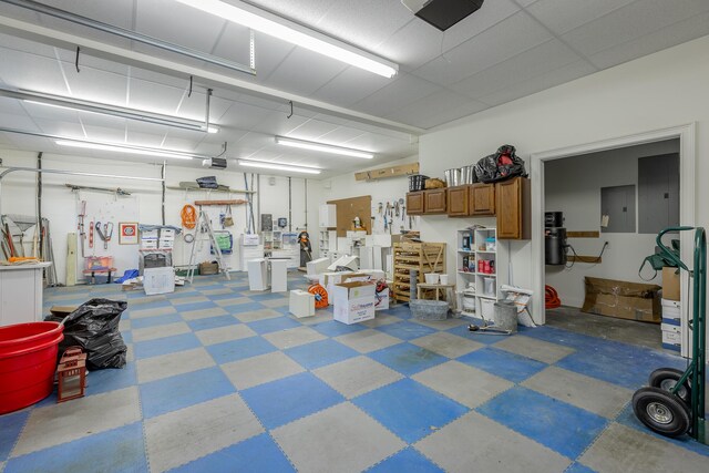 9548 Shadow Crossing Ln, Chattanooga, TN 37421 - garage with electric panel and a garage door opener