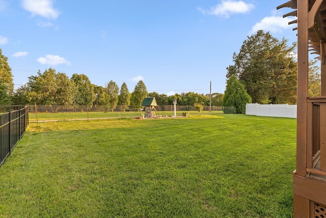 102 Water Mill Trce, Ringgold, GA 30736 - fenced backyard featuring a playground