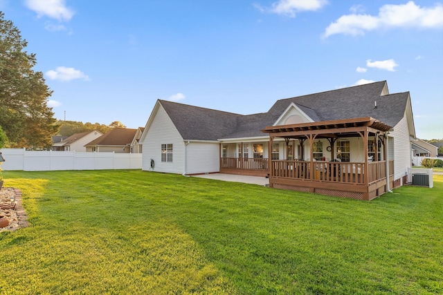 102 Water Mill Trce, Ringgold, GA 30736 - rear view of house with a shingled roof and a deck
