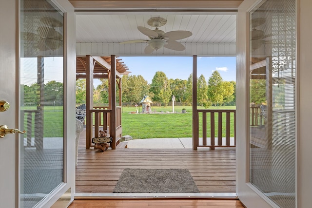 102 Water Mill Trce, Ringgold, GA 30736 - entryway with ceiling fan