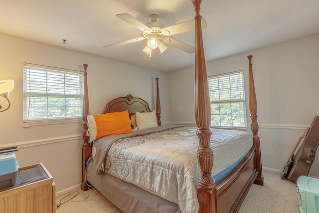 1625 Lisa Lynn Dr, Hixson, TN 37343 - bedroom featuring light colored carpet and ceiling fan
