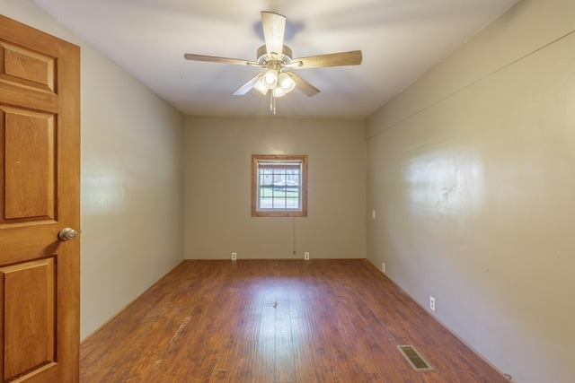 252 Valley View Dr, Dunlap, TN 37327 - spare room with wood finished floors and a ceiling fan