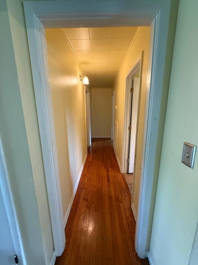 4509 Dumac Rd, Chattanooga, TN 37416 - hall with ornamental molding and hardwood / wood-style floors