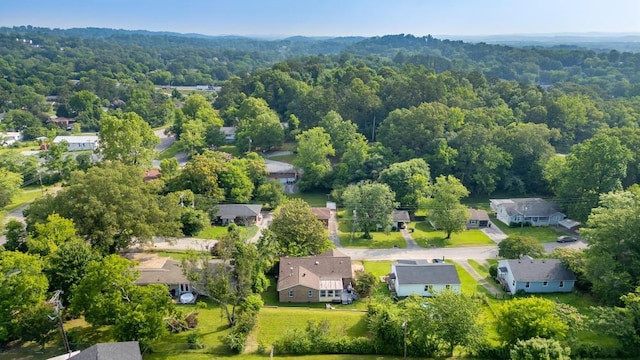 3606 Gleason Dr, Chattanooga, TN 37412 - aerial perspective of suburban area featuring a heavily wooded area