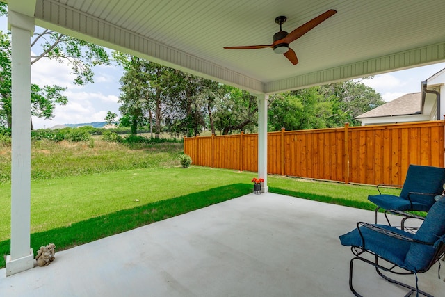 9058 Knolling Loop, Ooltewah, TN 37363 - view of patio with a ceiling fan