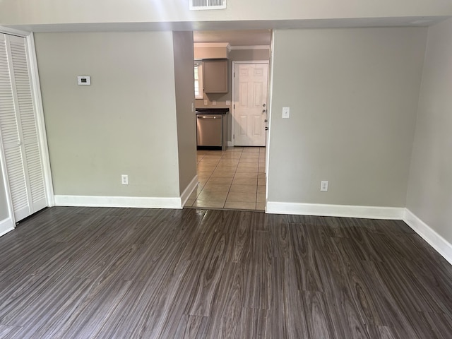 3955 Teakwood Dr, Chattanooga, TN 37416 - spare room featuring baseboards, wood finished floors, and ornamental molding