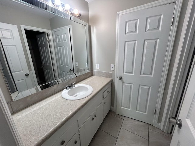 3955 Teakwood Dr, Chattanooga, TN 37416 - bathroom with vanity and tile patterned floors