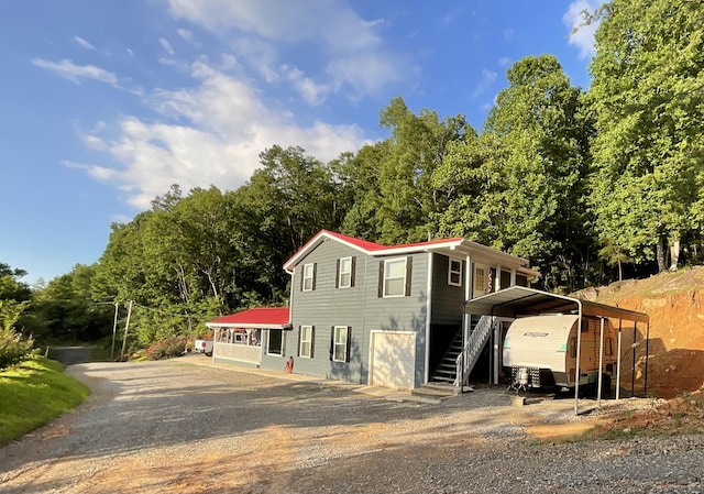 690 Ditch Gap Rd, Whitwell, TN 37397 - view of front of property featuring driveway and stairs