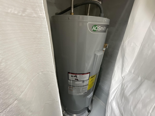 690 Ditch Gap Rd, Whitwell, TN 37397 - utility room featuring water heater