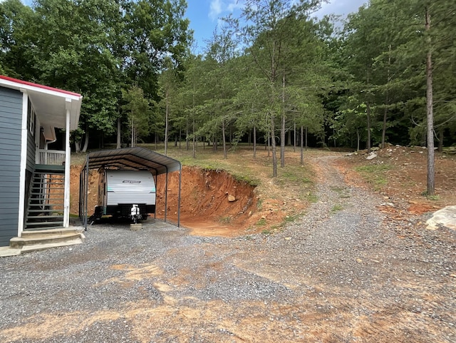 690 Ditch Gap Rd, Whitwell, TN 37397 - view of dirt / gravel driveway featuring stairs