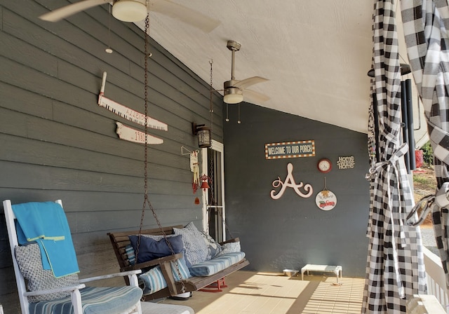 690 Ditch Gap Rd, Whitwell, TN 37397 - view of patio with ceiling fan
