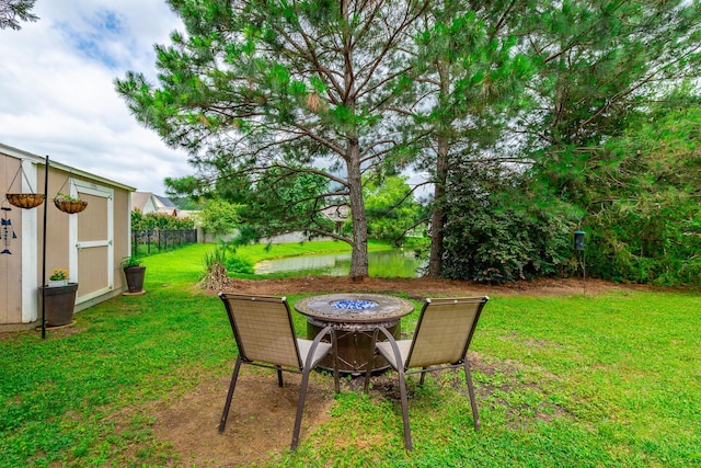2311 Waterhaven Dr, Chattanooga, TN 37406 - view of yard with a storage shed and a fire pit