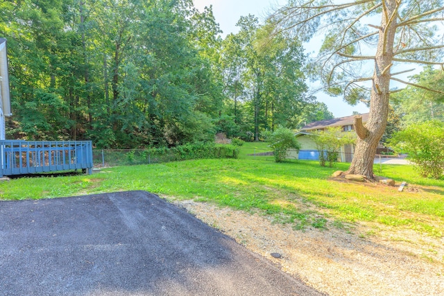 1806 Dallas Lake Rd, Soddy Daisy, TN 37379 - view of yard featuring a wooden deck