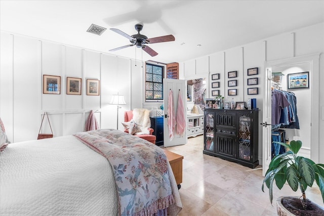 1000 E Martin Luther King Blvd Unit 102, Chattanooga, TN 37403 - bedroom featuring a decorative wall and a ceiling fan