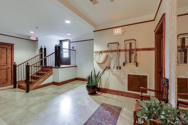 1000 E Martin Luther King Blvd Unit 102, Chattanooga, TN 37403 - foyer entrance featuring stairway and recessed lighting
