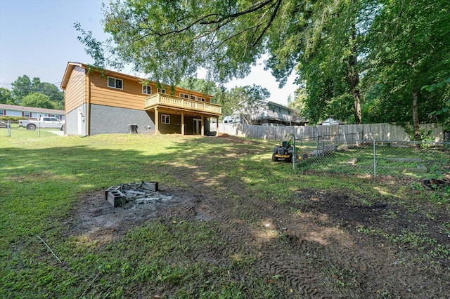 1373 Meadowood Dr, Hixson, TN 37343 - rear view of house with a wooden deck