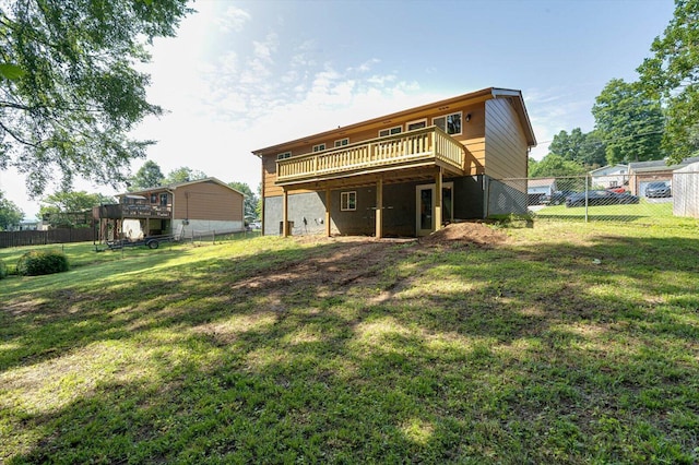 1373 Meadowood Dr, Hixson, TN 37343 - back of house featuring a deck