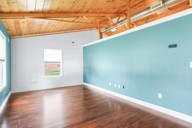 7815 Parkshore Cir, Hixson, TN 37343 - unfurnished room featuring wooden ceiling and wood finished floors
