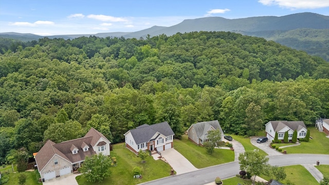236 Stanford Dr, Flintstone, GA 30725 - drone / aerial view of a heavily wooded area and mountains