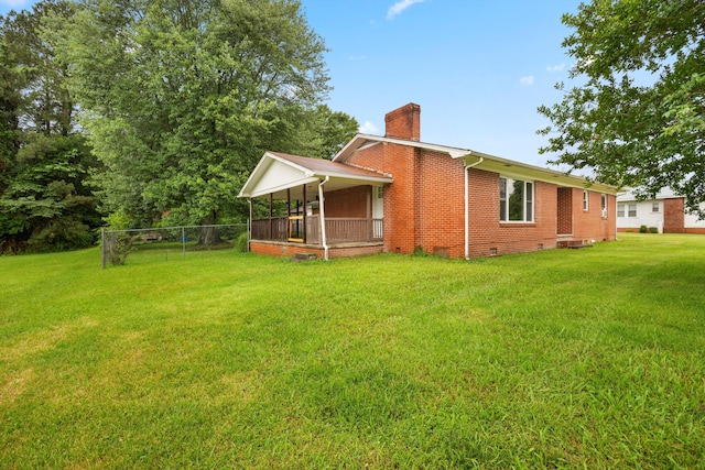 2524 Spring Place Rd SE, Cleveland, TN 37323 - rear view of property with a chimney, brick siding, and crawl space