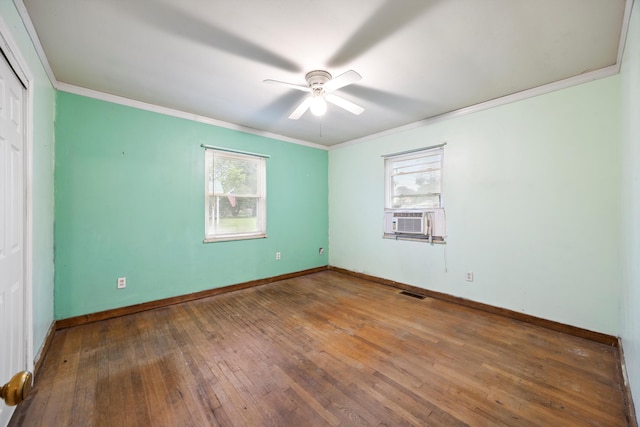 2524 Spring Place Rd SE, Cleveland, TN 37323 - unfurnished room with plenty of natural light, ceiling fan, ornamental molding, and baseboards