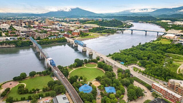 602 Oliver St, Chattanooga, TN 37405 - aerial view of a notable bridge and a water and mountain view
