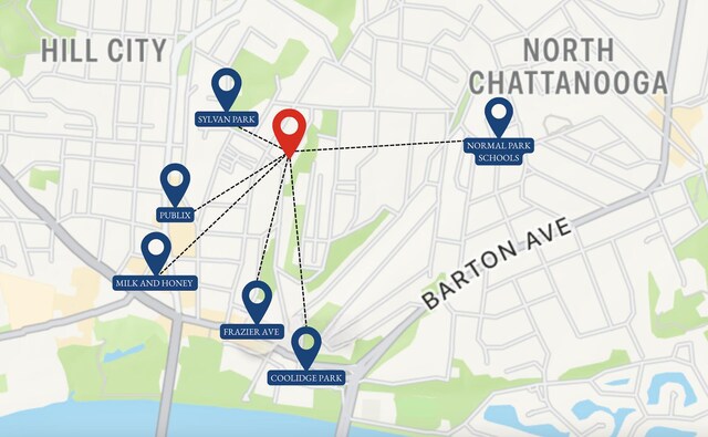 602 Oliver St, Chattanooga, TN 37405 - map of property location
