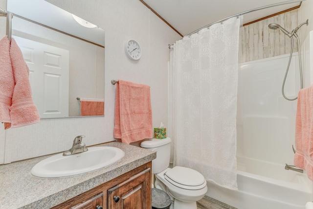 1005 Cohutta Beaverdale Rd, Cohutta, GA 30710 - full bath with vanity, toilet, and shower / bath combination with curtain