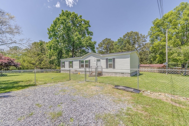 1005 Cohutta Beaverdale Rd, Cohutta, GA 30710 - manufactured / mobile home featuring a gate
