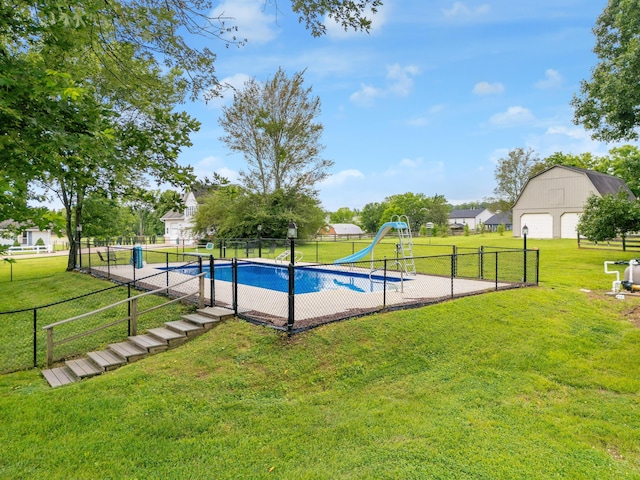 2195 Ooltewah Ringgold Rd, Ooltewah, TN 37363 - view of pool featuring a water slide