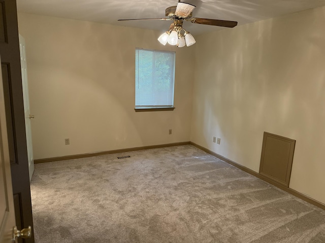 11640 Hixson Pike, Soddy Daisy, TN 37379 - unfurnished room featuring carpet, a ceiling fan, and baseboards