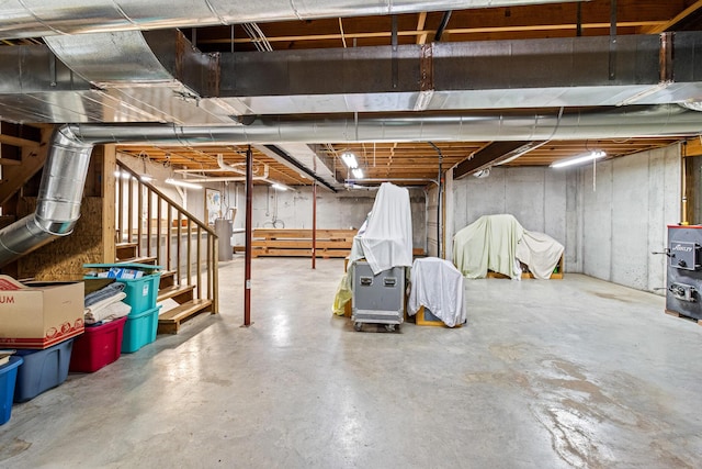 7524 Banther Rd, Harrison, TN 37341 - unfinished basement with stairway