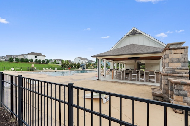 3620 Weathervane, Apison, TN 37302 - view of community featuring a bar, a patio, a pool, and a residential view