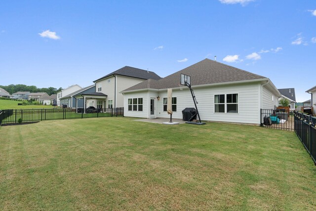 3620 Weathervane, Apison, TN 37302 - back of property with a patio, a fenced backyard, and a shingled roof