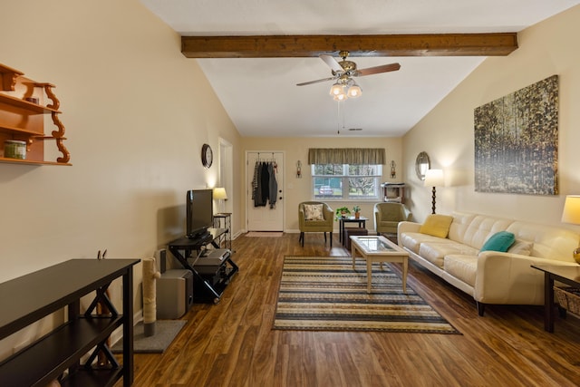 6755 Hickory Creek Rd, Chattanooga, TN 37421 - living room featuring ceiling fan, wood finished floors, and baseboards