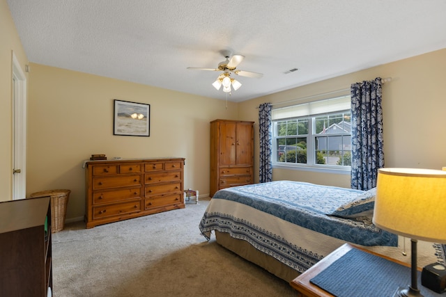 6755 Hickory Creek Rd, Chattanooga, TN 37421 - bedroom featuring carpet floors, ceiling fan, a textured ceiling, and baseboards