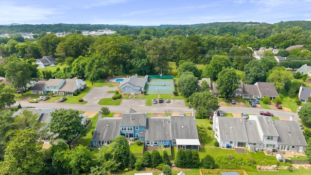 6755 Hickory Creek Rd, Chattanooga, TN 37421 - aerial perspective of suburban area featuring a forest